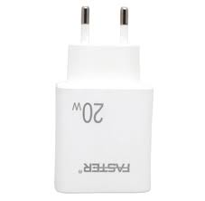 FASTER FC-11QC Fast Wall Charger 20W Qualcomm QC 3.0A with Type-C Cable