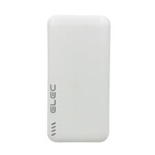 10000 mAH Power Bank ELEC Power bank Dual USB Ports for smartphones FAST CHARGE- White